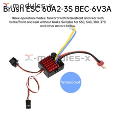 60A ESC Brushed ESC Electronic Speed Controller for 1/10 RC Car SCX10 TRX4 D90