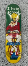 Vintage 2001 Hook-Ups I Hate School NOS Sean Cliver Skateboard Deck RED CROSS