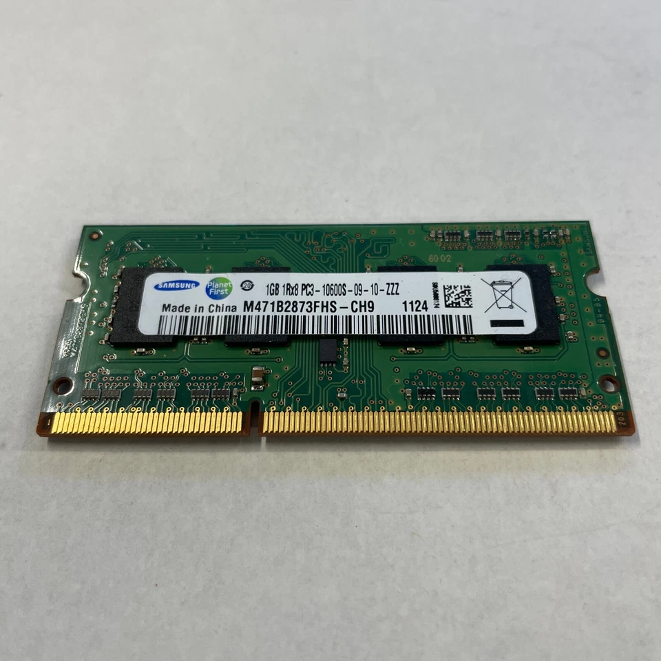 Samsung 1GB DDR3 RAM PC3-10600 1333Mhz Unbuffered SODIMM M471B2873FHS-CH9 - Image 2 of 3