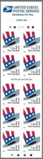 US 3268a Top Hat 'H' Rate (33¢) Booklet/10, Plate # V1111.   FREE SHIPPING!!
