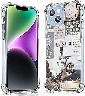 SENDHWAS Jesus Quotes Case for iPhone 14|Christian Motivational Bible Verse Coll