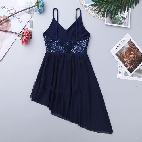 Freebily Girls Ballet Tutus Sequin Lyrical Dance Dress Figure Skating AU - Picture 5 of 28