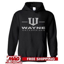 WAYNE ENTERPRISES SUDADERA CON CAPUCHA Batman Gotham Sudadera con Capucha Caballero Oscuro Asciende Cómic