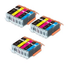 15 PK Quality Printer Ink Set For Canon PGI-250 CLI-251 MG6620 MX922 iX6820