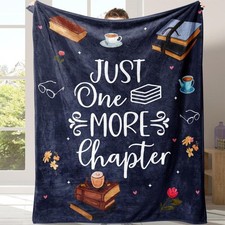 Book & Letter Pattern Inspirational Blanket Soft and Comfortable Air-conditioned