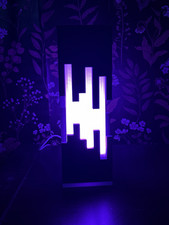 Black Modern Geometric Color Changing LED Table Lamp