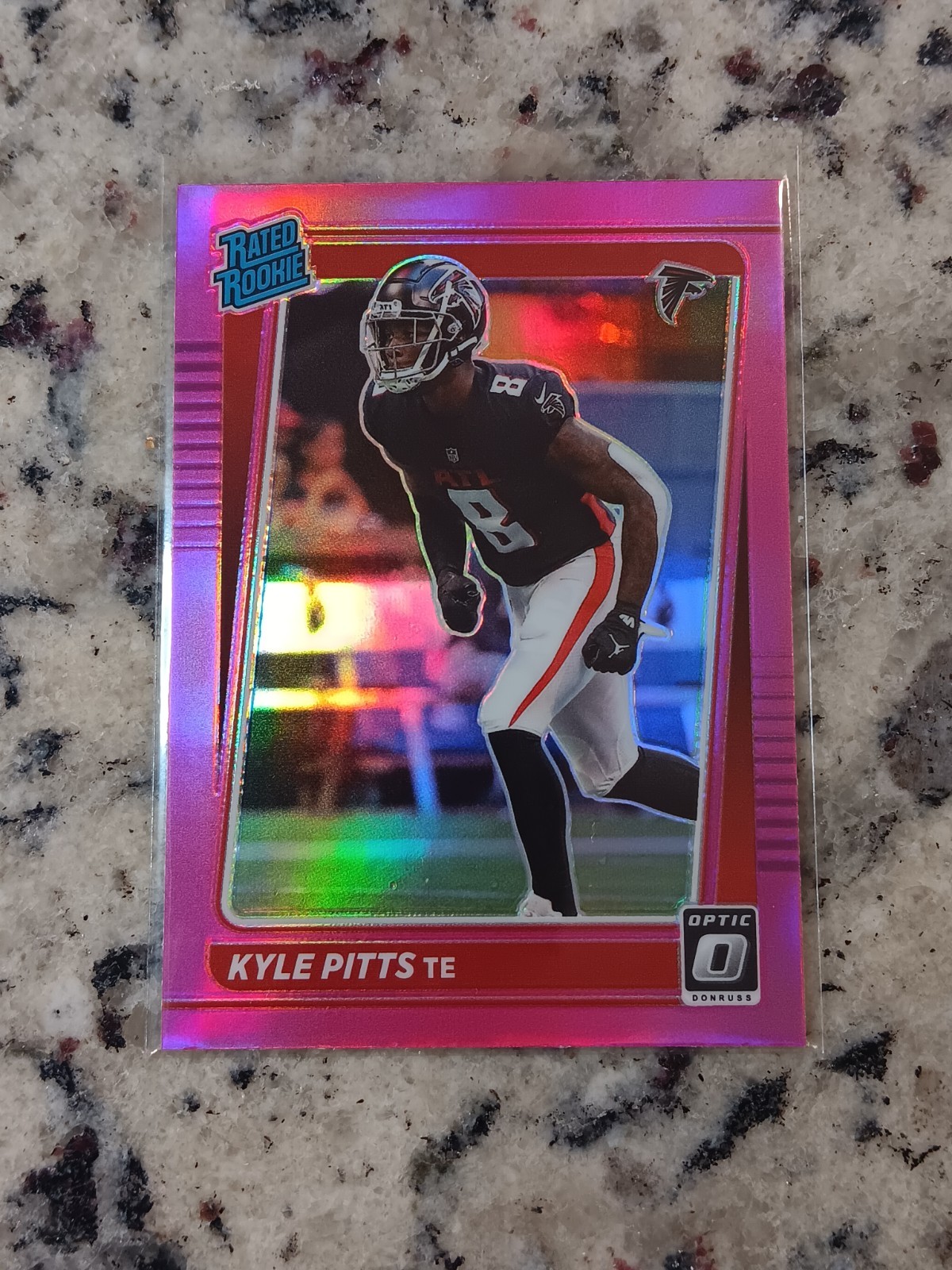 2021 Panini Donruss Optic KYLE PITTS Rated Rookie #211 Pink Prizm (RC) Falcons
