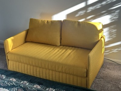 IKEA Mustard Yellow Small Sofa Bed