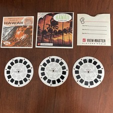 View-master 3D Island Of Hawaii The Orchid Island- Set of 3 Reels- Booklet-A127