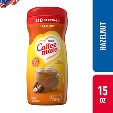 Coffee Mate Hazelnut Flavored Powder Coffee Creamer, 15oz Canister New