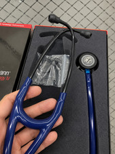 3M Littmann Cardiology IV Stethoscope, 6165, Blue-Black Chestpiece Black 27"