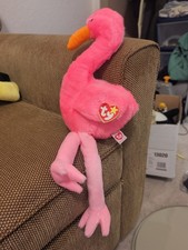 Ty Beanie Buddy "PINKY" Pink Flamingo 16" Stuffed Toy 1998 Tags