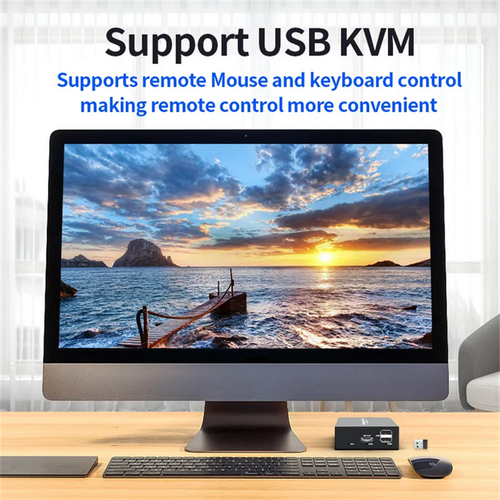 Black 150M HDMI KVM Extender IP Cat5e/6 Cable HDMI USB Extender PC Switch RX TX - Photo 16/21