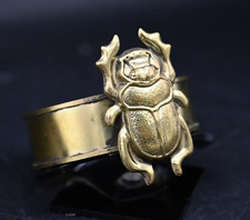Unique Egyptian Antiques Ring of Scarab Ancient Khepri Pharaonic Egypt BC