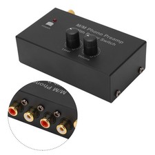 Compact Metal Phono Preamp Turntable Volume Control Device For Audiophiles