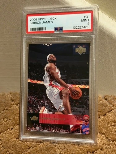 2006 Upper Deck Lebron James PSA 9 #31 Card NEW CLEAN CASE