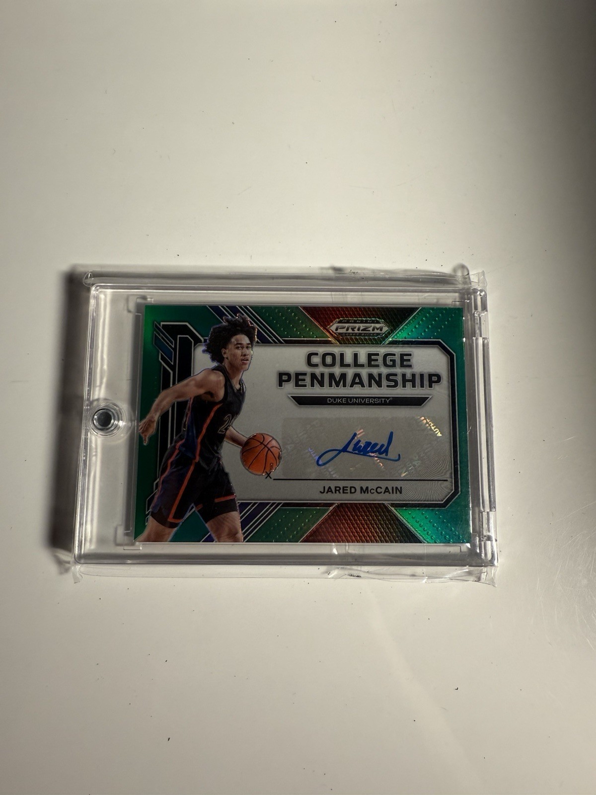 2023 Panini Prizm Draft Picks - College Penmanship Jared McCain #CP-JMC Green...