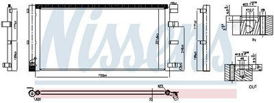 NISSENS 940829 Kondensator Klimaanlage für FORD Tourneo Custom V362 Bus (F3)