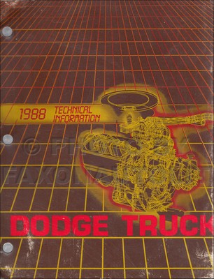 1988 Dodge Truck Technisches Informations Presse Kit Ram Pickup