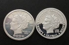 Lot Of 2 Liberty 1oz .999 Silver Rounds
