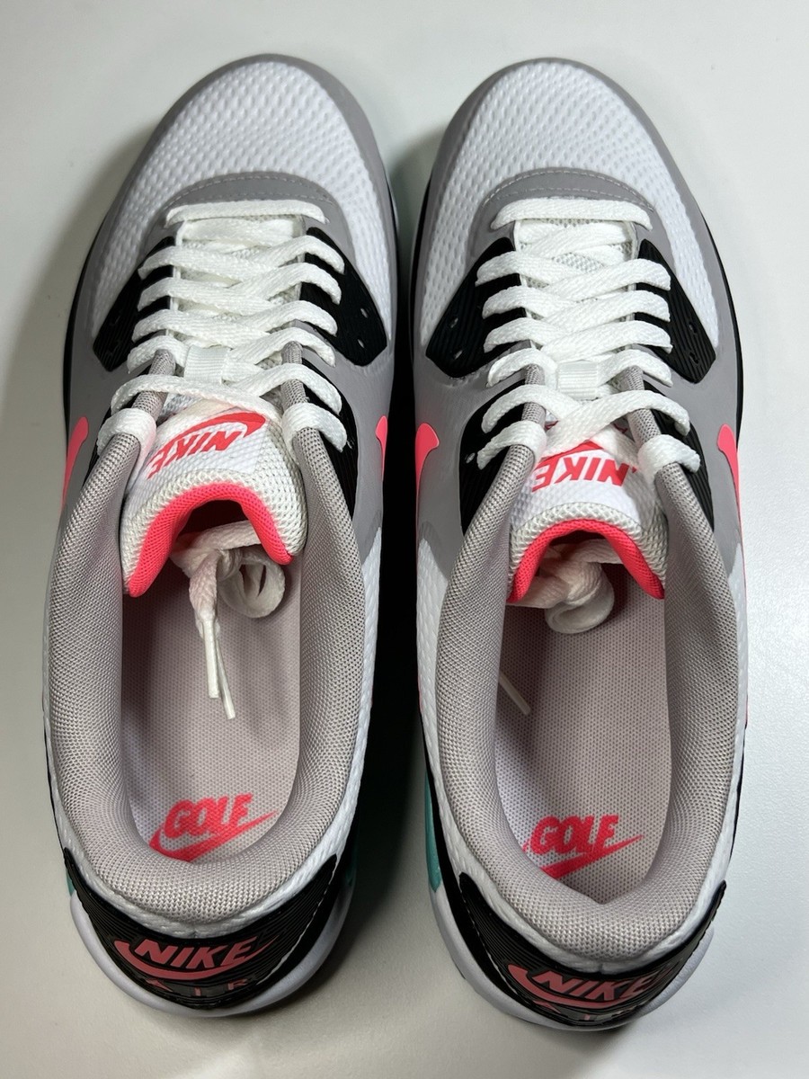 Nike Air Max 90 G Golf White Hot Punch Black CU9978-133 Men's Size