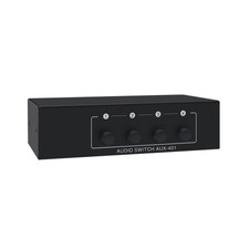 Stereo Audio Switcher Supports RCA L/R input with 3.5mm and RCA L/R output
