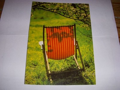 CP POSTCARD LOUNGE CHAIR under fruit tree - WRITTEN