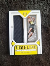 Game Worn! 2023-24 National Treasures JOHN COLLINS Timeline Materials Jersey /99