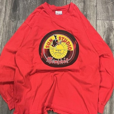 Vintage Early 90s 'Sun Studio' Rock'n'Roll Graphic Long-sleeve Size L