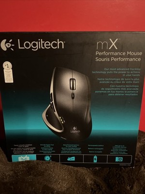 NEW Sealed Logitech 910-001105 MX Wireless Rechargeable Mouse BLACK Darkfield