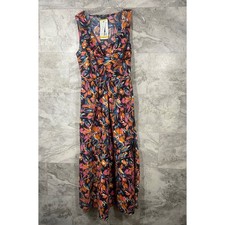 FRENCH CONNECTION Floral V-Neck Sleeveless Maxi Dress Women's Size M - NWT