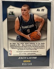 Zach LaVine Sports Trading Card Singles Autographed