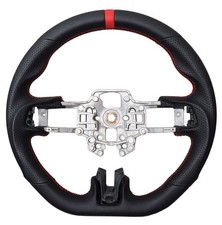 Revesol Black Sports Steering Wheel Red Strip For 2018-2021 Ford Mustang Gt