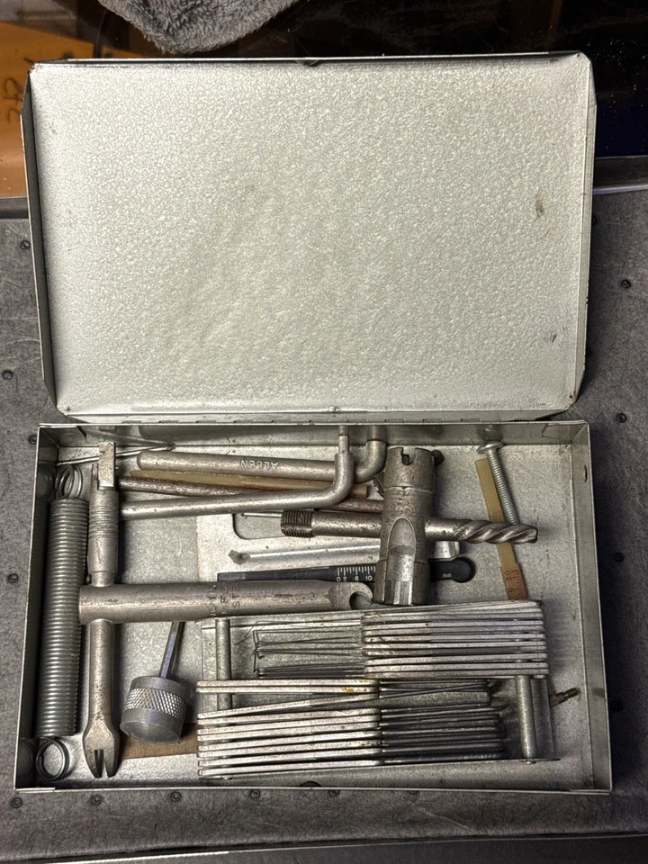 Vintage ALLEN “Adjust-A-Kit” Hex Key Service Set w/ Case USA – Complete - Image 2 of 4