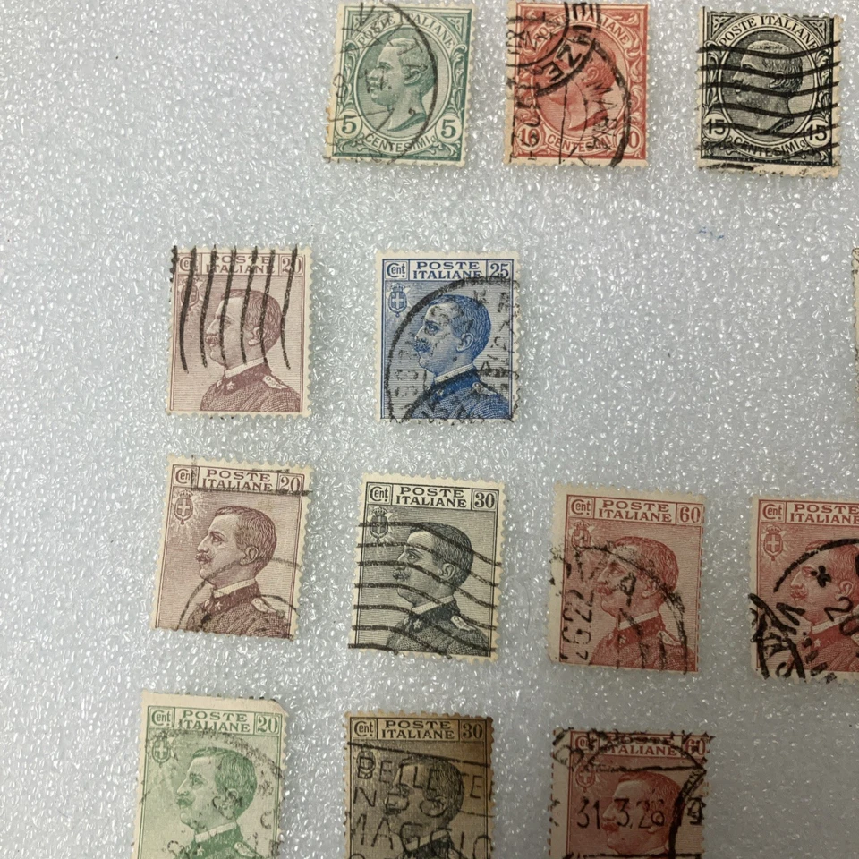 22 USED Antique Mixed Italy King VEIII Stamps, 1901-1924, Nice Deal- LOOK! - Image 4 of 4