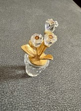 Swarovski Crystal Memories Gold Flowers 208885 - Original Box And Certificate