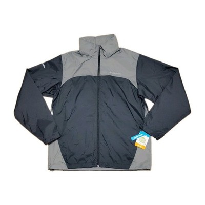 Columbia Mens Glennaker Lake II Rain Gray Jacket Coat CompHealth Size Medium 