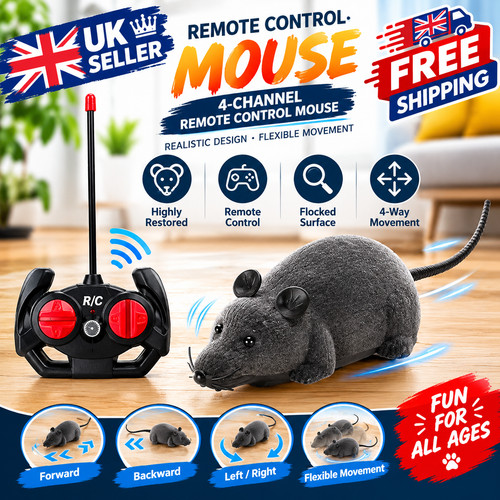 Cat Toy Simulated Remote Control Mouse Wireless Electric Mouse Cat Teaser