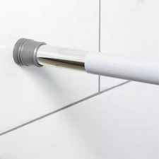 Adjustable 36-60 inch PVC Shower Rod Cover - White Great Price