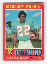 1971 Topps #91 Mercury Morris RC Poor