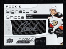 2018 Upper Deck Engrained Rookie Signature Shots 35/249 Maxime Comtois Auto s0w