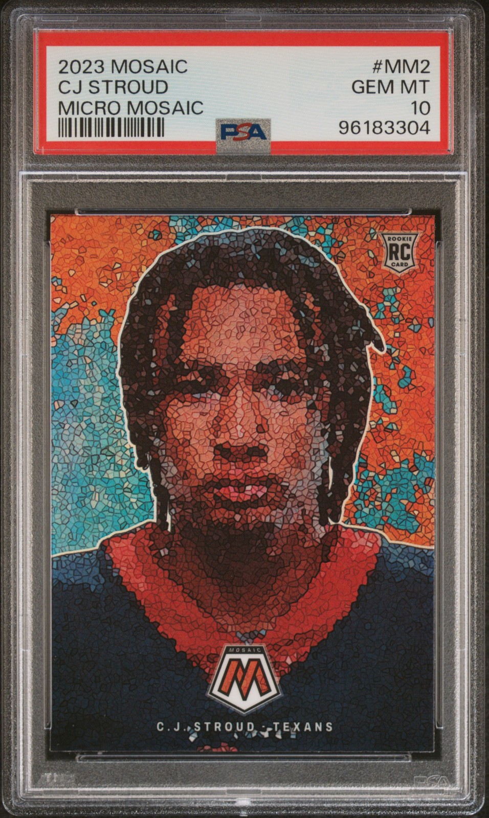 2023 PANINI MOSAIC MICRO MOSAIC #MM2 CJ STROUD PSA 10