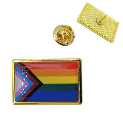 Regenbogen Flagge Pin Anstecker Verbündeter Brosche Tasche Pride LGBT Gay Revers LGBTQ+ Trans Queer