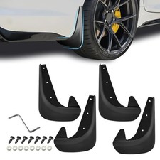 4PCS Car Mud Flaps, Mud Guard, No Drilling Mudguards Fenders with Hardware