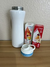 Cirkul 22oz White And Blue Lid 22oz With 2 New Cartridge Zero Fruit Punch