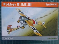 1/48 SUPERB EDUARD #8156 RARE HARD TO FIND OOP WW1 PROFIPACK FOKKER E.II / E.III