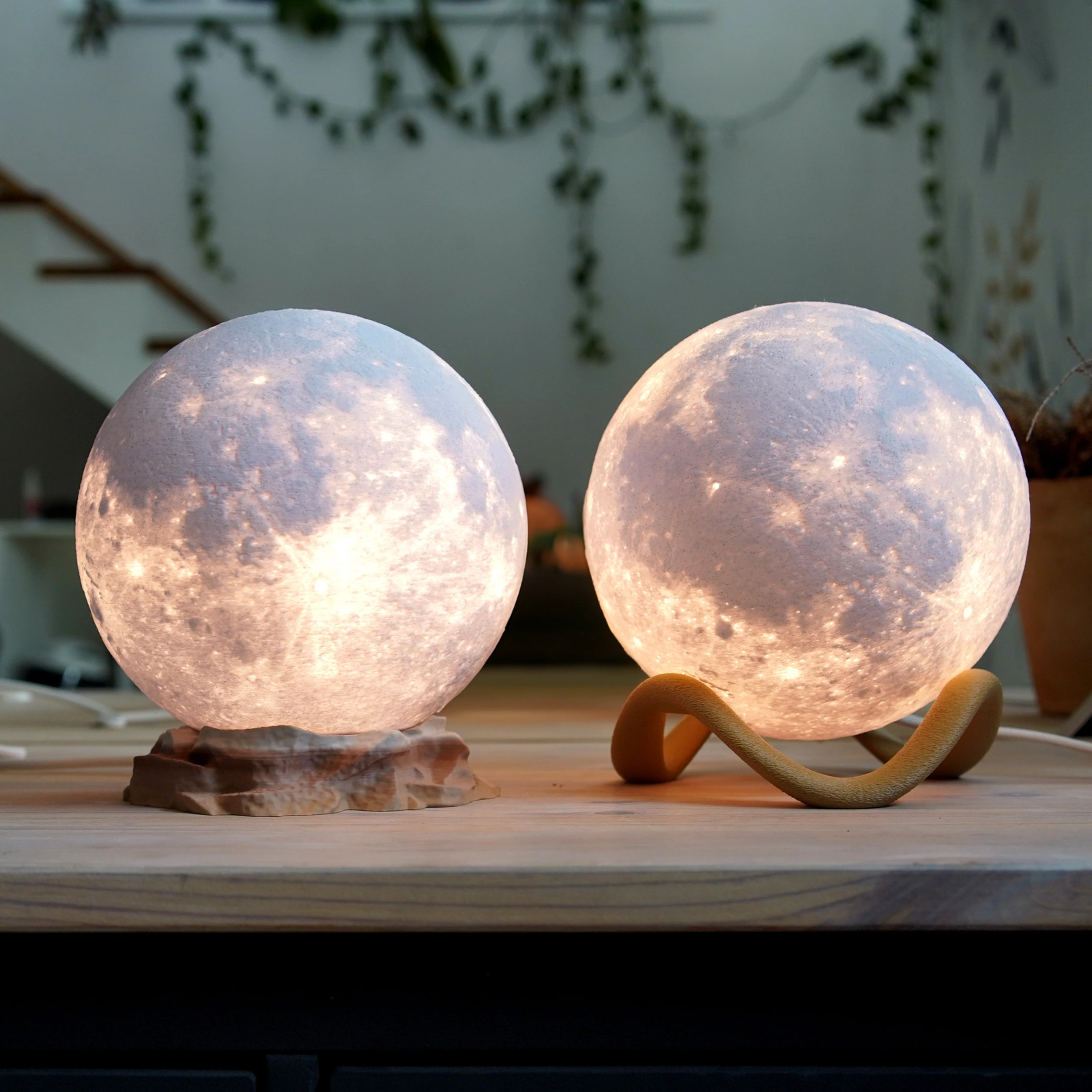Lampe lune 3D idée cadeau originale anniversaire et crémaillère