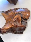 Burl Wood Bookends Vintage Mid-Century Natural Wood 11 Inches Long 6 Tall Heavy — photo 10