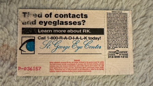 VINTAGE Primus Konzert Ticket Stub - 16. Oktober 1993 - Aragon Ballroom Chicago - Bild 2 von 2