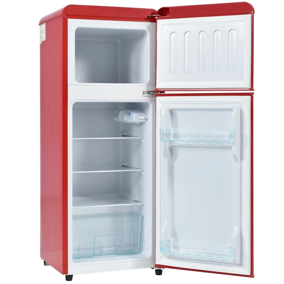 Retro-Kühlschrank. Kühl-Gefrier-Kombination Zweitürig Mit 92 Liter Gesamtvolumen - Bild 4 von 4